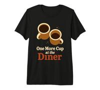 Midnight Diner Neon Sign Coffee Pancakes Highway Gift Premium T-Shirt