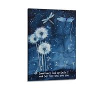 Midnight-Dragonfly-Memory_02 Posters Aesthetic Wall Art Decorative Painting Poster Decor Vintage Canvas for Living Room Bed Room 08x12inch(20x30cm) Frame-style