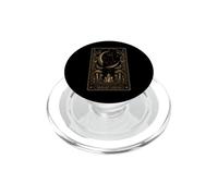 Midnight Familiar Halloween Black Cat Tarot PopSockets PopGrip for MagSafe