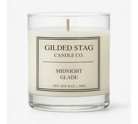 Midnight Glade Scented Candle - Up to 40 Hours, 30cl Luxury Glass Jar, 100% Vegan Soy Wax, Atmospheric Floral - Home Fragrance - Gilded Stag Candle Co.