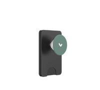Midnight Green - Cute Simple Chic Heart PopSockets PopWallet for MagSafe