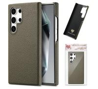(Midnight Green, Samsung A13) Litchi pattern oil edge shell suitable for Samsung S25 mobile phone case A16 simple solid color A36A55 anti-drop shell