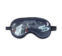 Midnight Hare Satin Sleep Mask - Soft and Luxurious Rabbit Design Eye Cover for Deep Sleep, Adjustable Strap, Ideal for Travel and Relaxation.