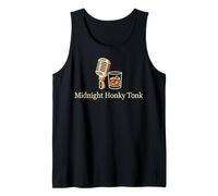 Midnight Honky Tonk Vintage Western Country Music Tee Gift Tank Top