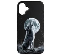 Midnight Howl | Wolf and Moon Design Case for iPhone 16 Plus