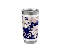 Midnight Indigo Eucalyptus & Blueberry Botanical Stainless Steel Insulated Tumbler