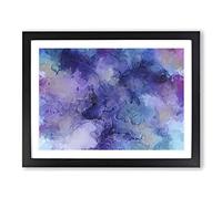 Midnight Joy In Abstract Modern Art Framed Print | A3 Black Framed Wall Art | Ready to Hang | Abstract Fantasy Picture | Living Room Bedroom Lounge Office