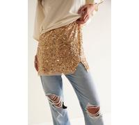 Midnight Kiss Mini Slip by Intimately at Free People in Gold Combo, Size: Small - female