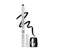 Midnight Kohl Kajal Pencil | Waterproof, Smudgeproof With Sharpener | 24 Hours Long Stay | Darkest Black | One Swipe Application | Vitamin E, Olive Oil and Castor Oil | Matte Finish |1.5 Gm