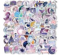 Midnight Magic Moon Sticker 100Pcs, Witchy Stickers for Laptop Phone Suitcase Journal Water Bottles Diary Guitar Scrapbook Skateboard iPad Bike MacBook Cute Planet Cool Funny Aesthetic Stickers