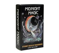 Midnight Magic Tarot, Pocket Oracle Cards, 78pcs Deck Gear with Smart Style, Utility Helper for Daily Read, Card Mate, Tarot Helper for Personal Use Party Wiccan Supplies English 4.13*2.95*0.79 inches