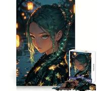 Midnight Maiden 1000 Pieces Jigsaws Adults Puzzles Mind Exercise Pastime Game Family Play Thoughtful Gift (50x75cm)