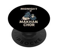Midnight Makhan Chor Krishna Janmashtami Butter Thief Tee PopSockets Adhesive PopGrip