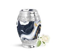 Midnight Marble Small Urn, Cremation Urns for Human Ashes, Urn for Ashes for Women, Urns for Human Ashes Adult Man, Funeral Urns for Ashes, Mini Urns for Human Ashes (Size - 3inch, 1 Pcs)
