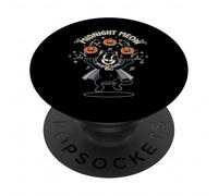 Midnight Meow Black Cat PopSockets Adhesive PopGrip