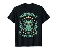 Midnight Meownifesting | Witchy Cat | Manifesting T-Shirt