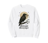 Midnight Messenger Gothic Raven Design Sweatshirt
