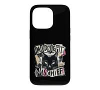 Midnight Mischief Black Cat Grunge Punk Design Case for iPhone 13 Pro