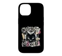 Midnight Mischief Black Cat Grunge Punk Design Case for iPhone 14