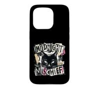 Midnight Mischief Black Cat Grunge Punk Design Case for iPhone 15 Pro