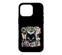 Midnight Mischief Black Cat Grunge Punk Design Case for iPhone 16 Pro