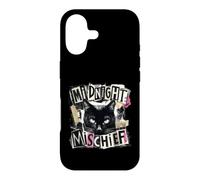 Midnight Mischief Black Cat Grunge Punk Design Case for iPhone 17