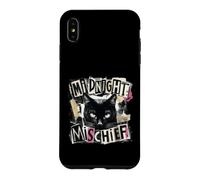 Midnight Mischief Black Cat Grunge Punk Design Case for iPhone XS Max
