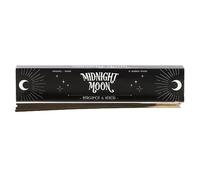 Midnight Moon Bergamot & Neroli Incense - 15-Pack Aromatic Indian Incense - Hand-Rolled, Vegan & Organic Fragrance Pack with Holder - Caution When Burning