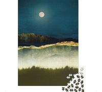 Midnight Moonlight 1000-Piece Puzzle for Adults, 70x50cm/1000pcs, A Relaxed Project for Colder Days; Low-dust Card Pieces for Tidy Sorting