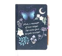 Something Different Midnight Moth Journal With Amethyst Pen, Blue
