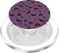 Midnight Moth Pattern in Deep Violet - Nature insects PopSockets PopGrip for MagSafe