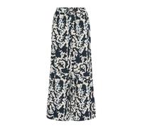 Midnight Navy Ornament Loose Fit Trousers - female - Part Two - Wide Trousers - Multicolor - 2XL - Trousers 2XL