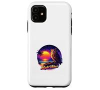 Midnight Owl Tropical Sunset Case for iPhone 11