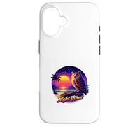 Midnight Owl Tropical Sunset Case for iPhone 16