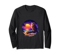Midnight Owl Tropical Sunset Long Sleeve T-Shirt
