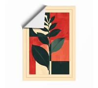 Midnight Plant Art Deco Unframed Wall Art Print A4 (29.7×21cm), Wall Decor for Living Room, Bedroom, Office & Home, Art Gift