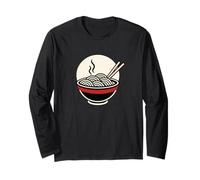 Midnight Ramen Minimalist Noodle Bowl Long Sleeve T-Shirt