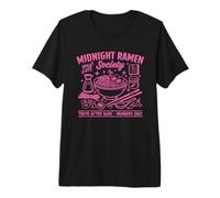 Midnight Ramen Society Tokyo Japan Late Night Noodles Retro Premium T-Shirt