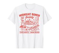 Midnight Ramen Society Tokyo Japan Late Night Noodles Retro T-Shirt