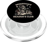 Midnight Readers Club Dark Romance Reading Skeleton Goth PopSockets PopGrip for MagSafe