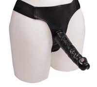 Midnight Rider Black Strap-On Dildo - 8 Inch