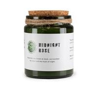 Midnight Rose Soy Candle In Deep Green Glass Jar