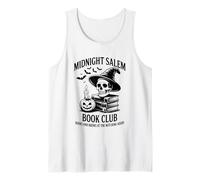 Midnight Salem Book Club Read Between The Lines of Dark Tank Top