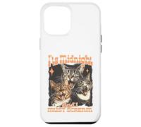 Midnight Screaming Cats Funny Feline Design Case for iPhone 12 Pro Max