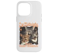 Midnight Screaming Cats Funny Feline Design Case for iPhone 14 Pro Max
