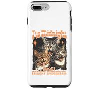 Midnight Screaming Cats Funny Feline Design Case for iPhone 7 Plus/8 Plus