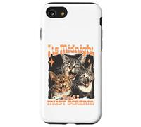Midnight Screaming Cats Funny Feline Design Case for iPhone SE (2020) / 7/8