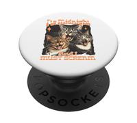 Midnight Screaming Cats Funny Feline Design PopSockets Adhesive PopGrip