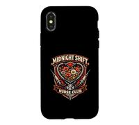 Midnight Shift Nurse Club Vintage Case for iPhone X/XS