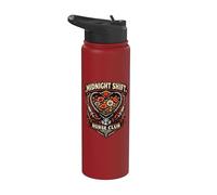 Midnight Shift Nurse Club Vintage Stainless Steel Insulated Water Bottle